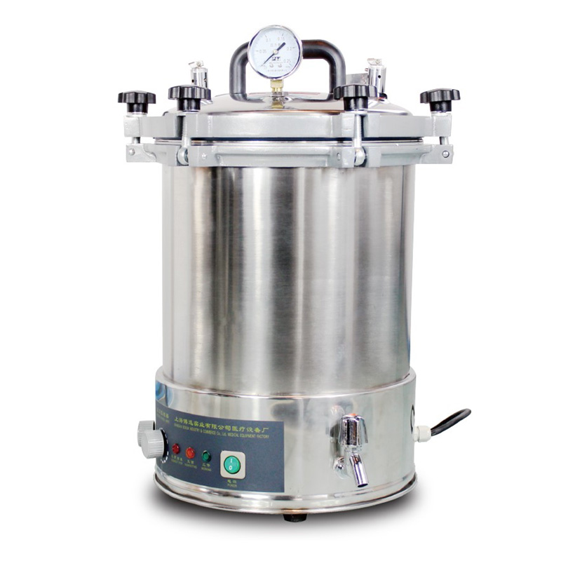 上海博迅YXQ-LS-18SI手提式高壓滅菌鍋壓力蒸汽滅菌器18L